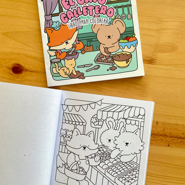 Libro Para Colorear - 4 Estaciones de Diversión