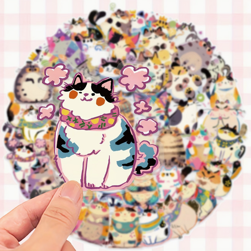 Set x5 Stickers de Gatito