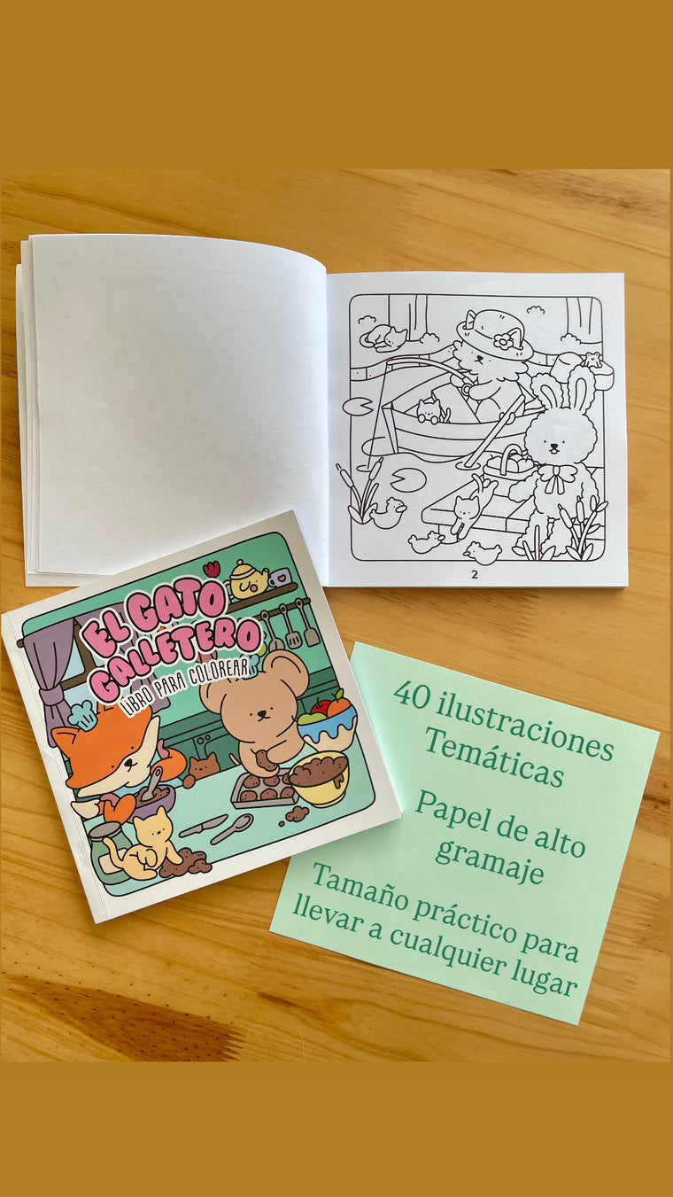 Libro Para Colorear - 4 Estaciones de Diversión