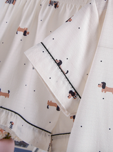 Pijama Manga Corta y Short de Perritos Salchica