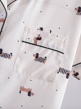Pijama Manga Corta y Short de Perritos Salchica