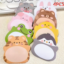 Set x4 Post Its de Animalitos