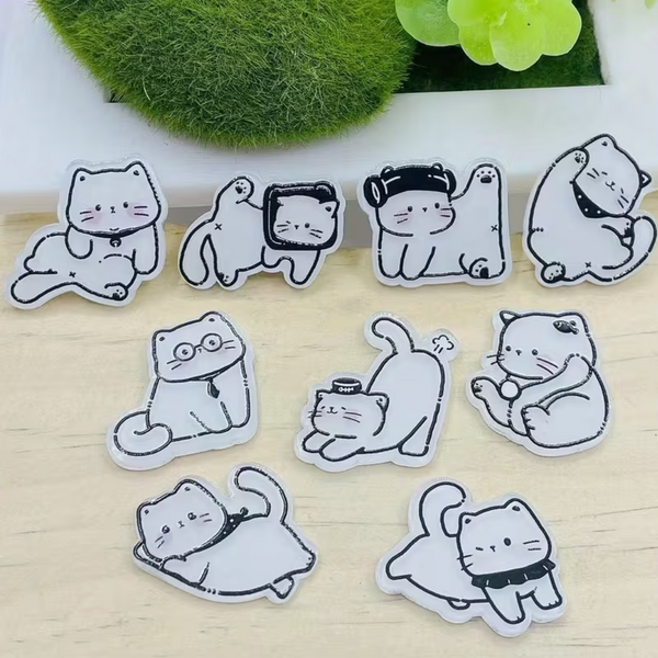 Set x9 Imanes de Gatito