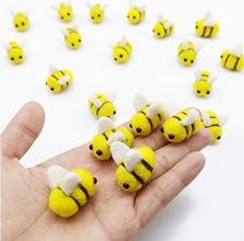 Set x10 Mini Abejitas De Fieltro