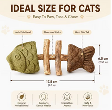 Pescadito Masticable De Catnip y Matatabi Para Gato