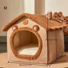 Casita En Felpa Acolchada Para Perro o Gato