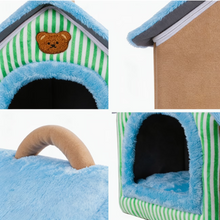 Casita En Felpa Acolchada Para Perro o Gato