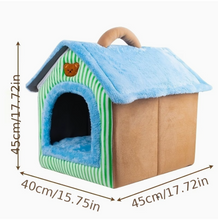 Casita En Felpa Acolchada Para Perro o Gato