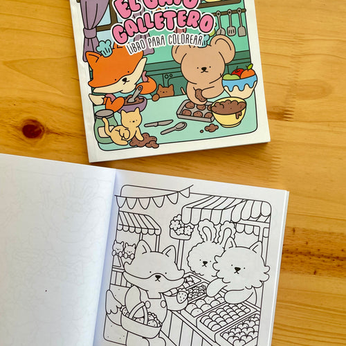 Libro Para Colorear - 4 Estaciones de Diversión