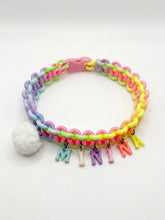 Collar Para Mascota Arcoiris Tejido